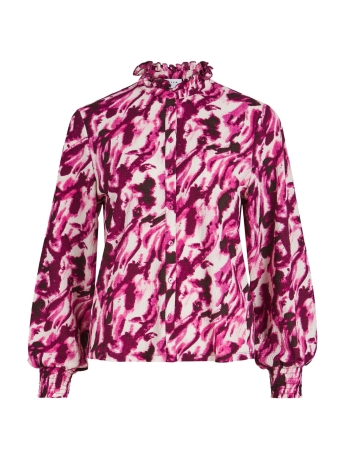 Vila Blouse VICRYSTAL ORCHID HIGH NECK L/S TOP 14091466 Cattleya Orchid/Orchid