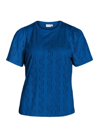 Vila T-shirt VIFLORA 2/4 TOP/LC 14094062 LAPIS BLUE