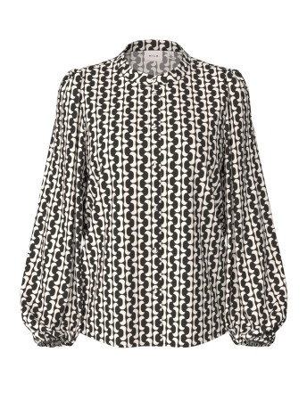Vila Blouse VILULA L/S TOP 6 14092464 Black/GRAPHIC