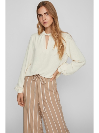 Vila Blouse VISURASHIL HIGH NECK L/S TOP 14088697 BIRCH