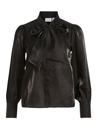 Vila Blouse VIKLARNIA L/S BOW SHIRT 14091354 Black