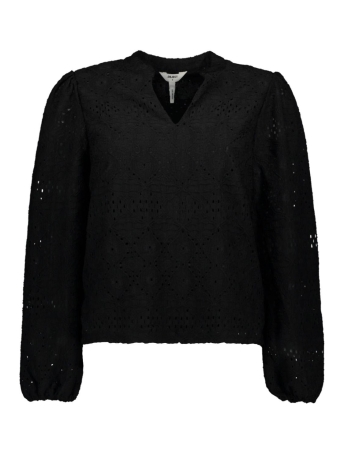 Object T-shirt OBJFEODORA GIA L/S TOP E DIV 23044404 Black