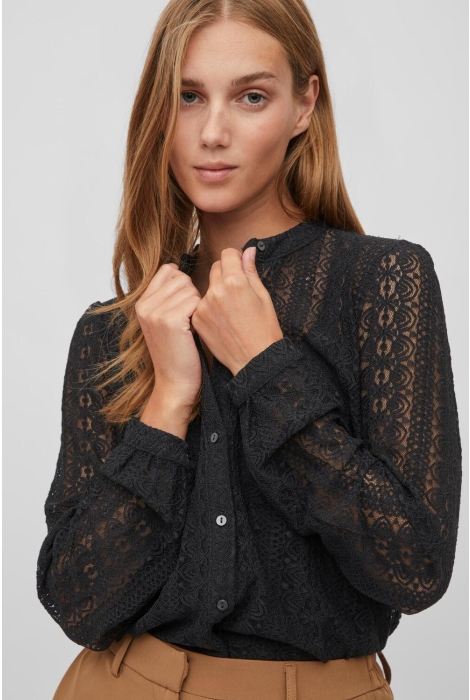 Vila vichikka lace l/s shirt- noos