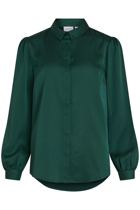 Vila viellette satin l/s shirt - noos