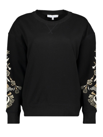 Red Button Trui TERRY SWEATER MULTIPRINT SRB4098 BLACK