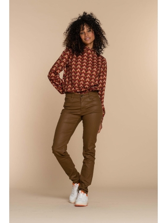Geisha T-shirt SMOCK TOP MET PRINT 32649 20 ORANGE/CINNAMON COMBI