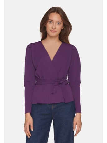 SisterS point Blouse NASA LS 15886 PLUM