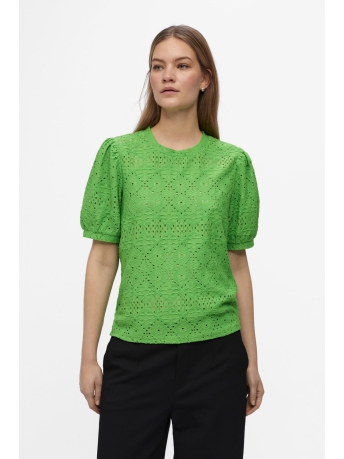 Object Blouse OBJFEODORA S/S TOP NOOS 23042043 Vibrant Green