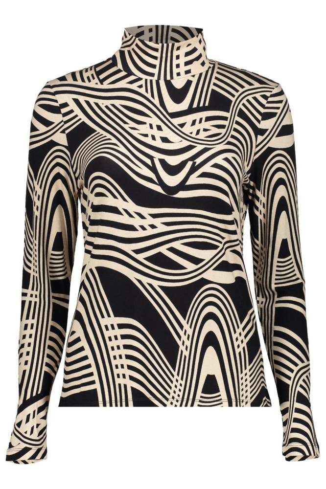 TOP MET PRINT 32597 60 000999 BLACK/SAND