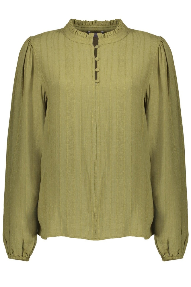 TOP MET GERUFFELDE KRAAG 33600 47 Cactus