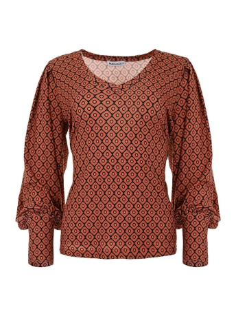 Maicazz T-shirt GLASH TOP FA23 60 031 ORANGE EYE D4
