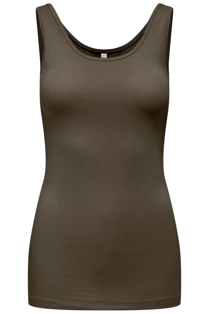 ONLLIVE LOVE S/L TANK TOP NOOS 15095808 CHOCOLATE BROWN