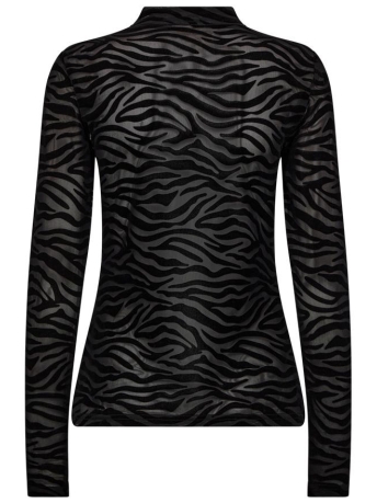 Freequent T-shirt FQISKA TEE 203193 BLACK ZEBRA