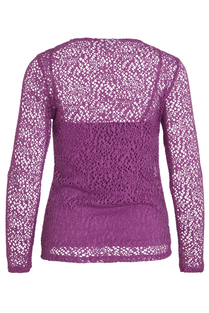 VICARSA L/S LACE TOP 14093129 CATTLEYA ORCHID