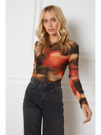 Refined Department T-shirt MYRTHE R2309818243 601 CAMEL