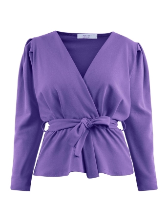 SisterS point Blouse NASA LS 15886 DEEP PURPLE
