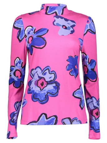Geisha T-shirt T SHIRT MET BLOEMEN 32856 40 Pink/Blue
