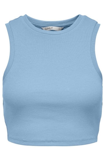 Only Top ONLVILMA S/L CROPPED TANK TOP JRS N 15282771 Clear Sky