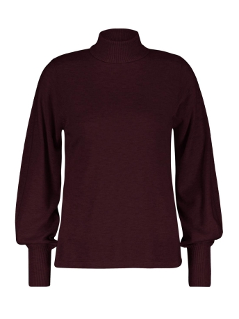 Red Button Trui SWEET ROLL NECK PUFF SLEEVE SRB4067 228 AUBRGINE