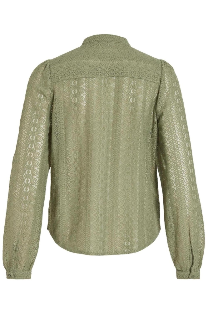 VICHIKKA LACE L/S SHIRT- NOOS 14082977 OIL GREEN