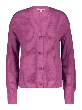 Red Button Vest CARDIGAN V NECK SRB4100 230 LIGHT MULBERRY