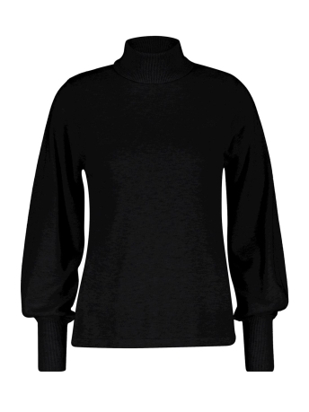 Red Button Trui SWEET ROLL NECK PUFF SLEEVE SRB4067 1 BLACK