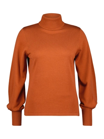 Red Button Trui SWEET ROLL NECK PUFF SLEEVE SRB4067 84 BURNT ORANGE
