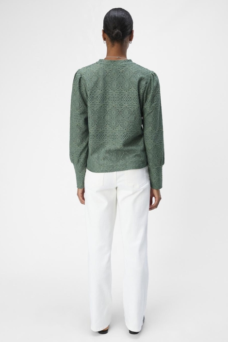 Object groene dames t-shirt | Model