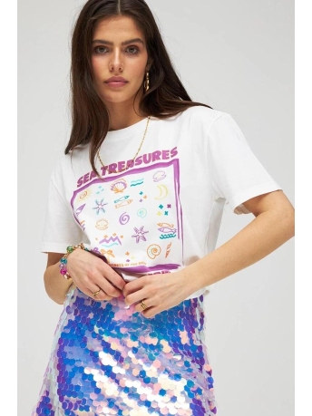 Harper & Yve T-shirt SEASTREASURES SS HS24D313 100 Cream White
