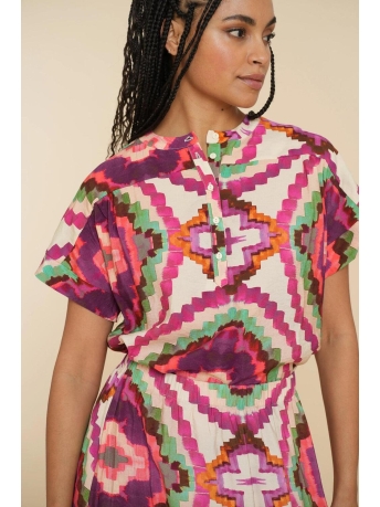 Geisha blouse korte mouw clearance