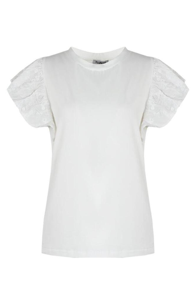 VALENTINA TOP 24ZQF14 011 OFF WHITE