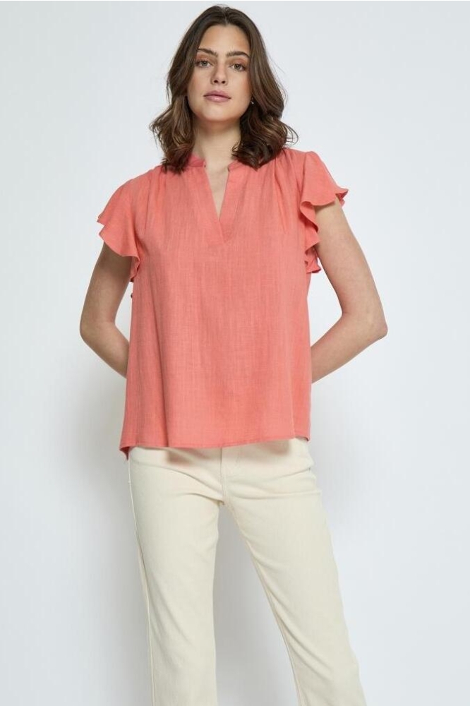 ANE SLEEVELESS TOP PC7879 4024 BURNT CORAL