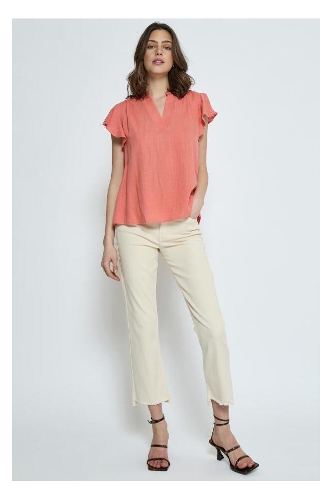 ANE SLEEVELESS TOP PC7879 4024 BURNT CORAL