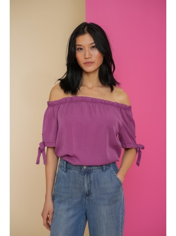 Geisha T-shirt DAMES OFFSHOULDER TOP 43337-70 380 soft purple