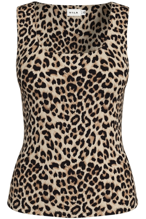 Vila beige dames top | Vooraanzicht