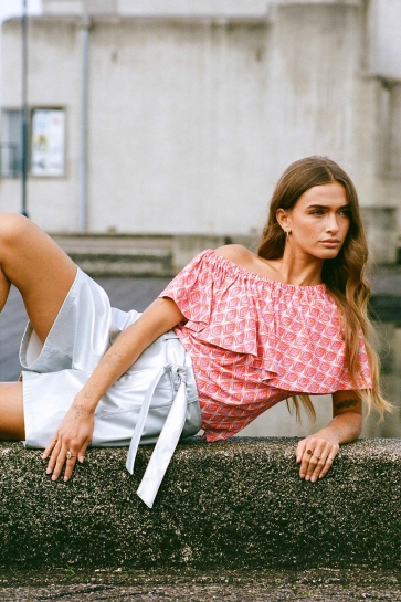 Fluresk Top MARLA TOP 24ZHF03 014313 SAND/VERBENA