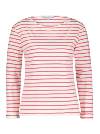 Red Button T-shirt TERRY STRIPE WITHOUT CHESTPRINT SRB4165A CORAL