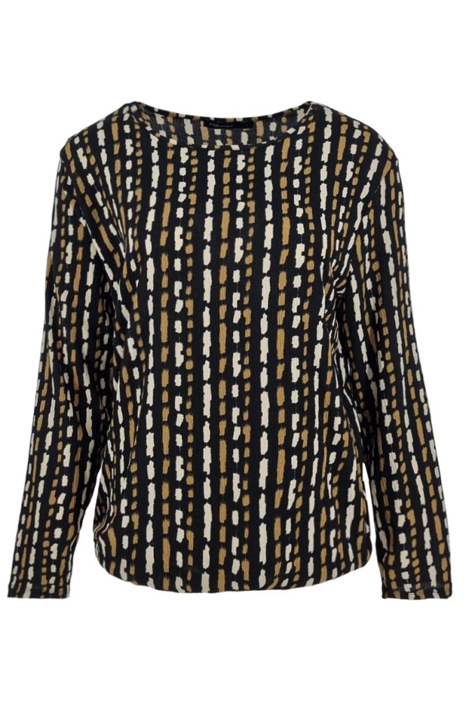 FOS Amsterdam zwarte dames t-shirt | Vooraanzicht