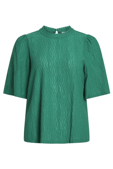 Vila T-shirt VISHINA S/S TOP 14108119 ULTRAMARINE GREEN