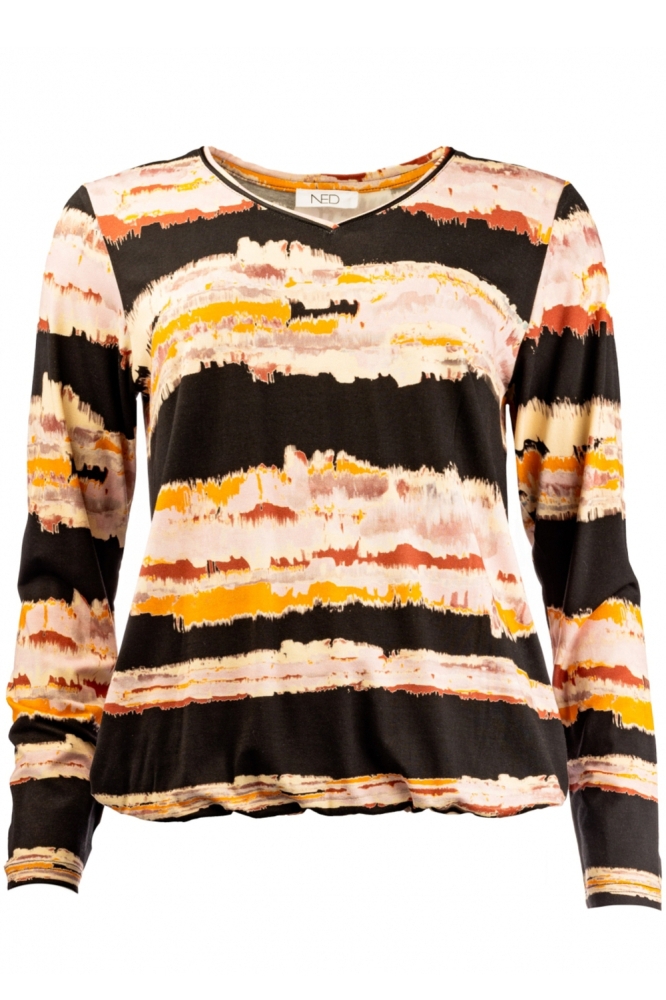 NED multi color dames t-shirt | Vooraanzicht
