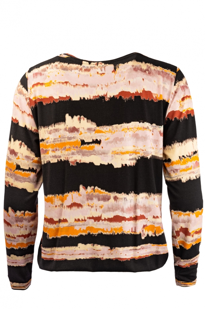 NED multi color dames t-shirt | Achteraanzicht