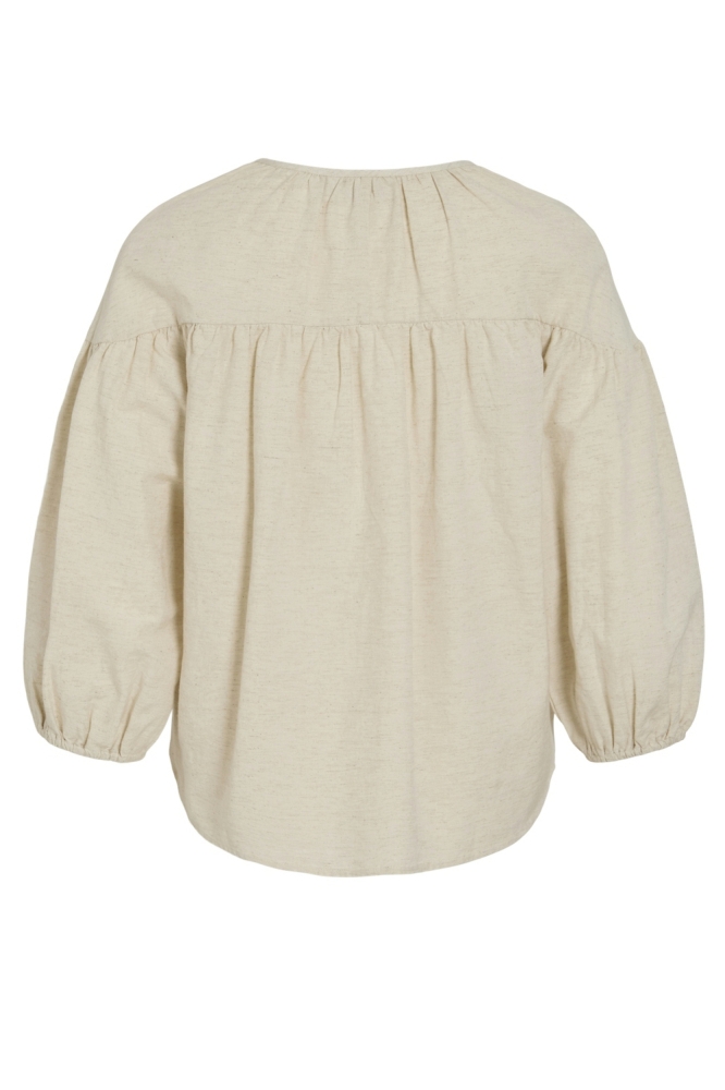 VIPRISILLA V-NECK 3/4 TOP 14104795 SUPER LIGHT NATURAL