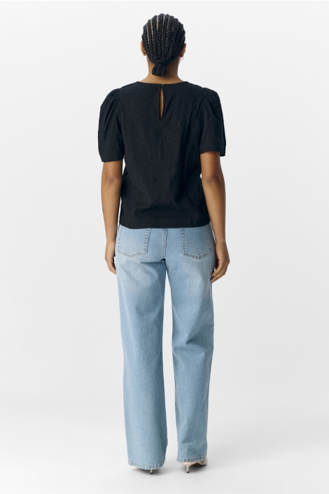 Object zwarte dames t-shirt | Model