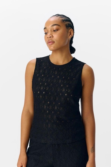 Object Top OBJLAILA S/L RE TANK TOP NOOS 23046490 BLACK