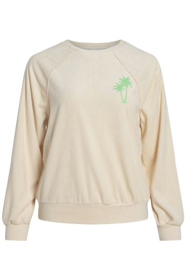 Vila Trui VIFROTTE O-NECK L/S PRINTED SHIRT/L 14108483 BIRCH