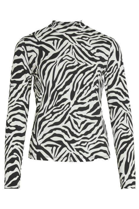 Vila zwarte dames t-shirt | Vooraanzicht