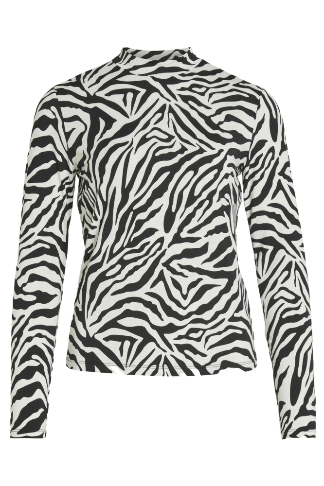 Vila zwarte dames t-shirt | Vooraanzicht