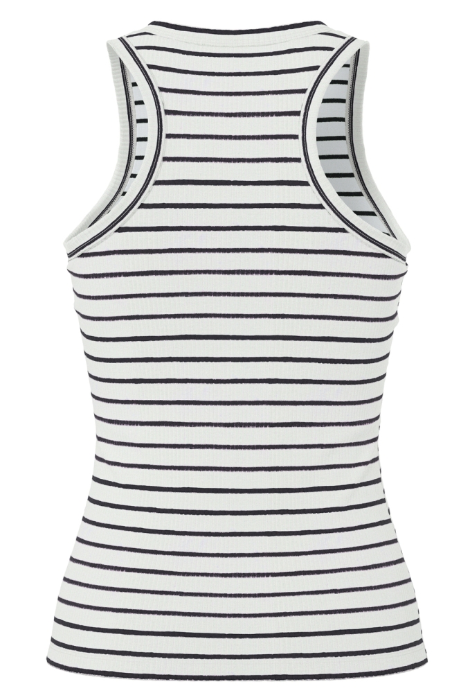 Pieces witte dames top | Achteraanzicht