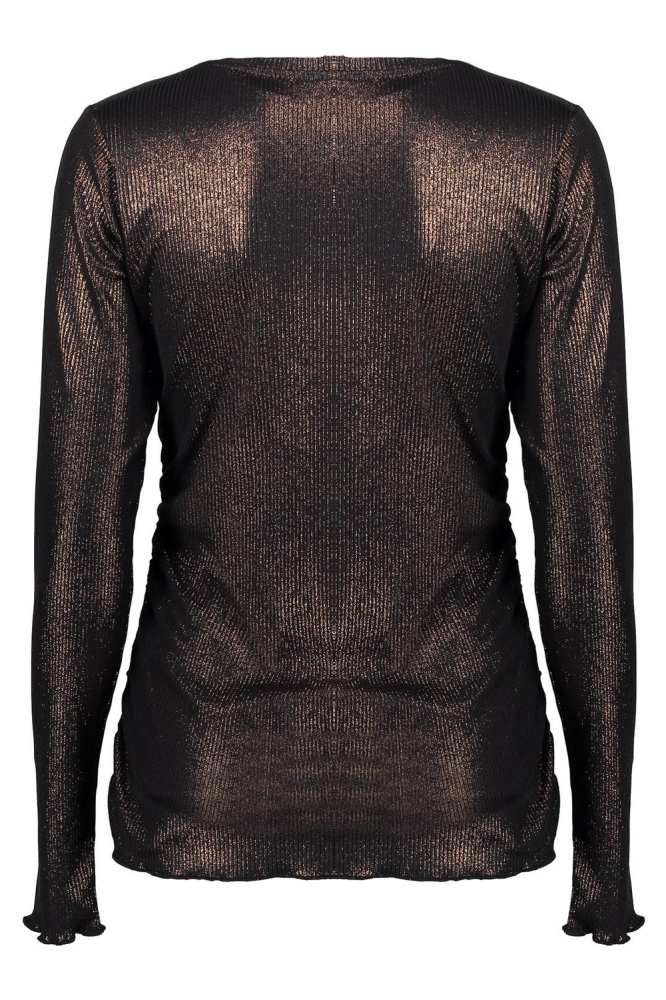 Geisha bronzen dames t-shirt | Achteraanzicht