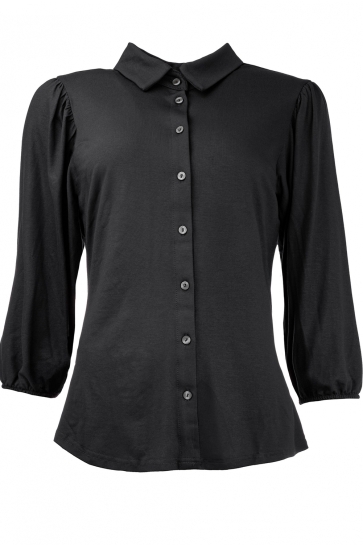 NED Blouse MAYLIERA TR 34 FOIL TRICOT 24W4 U246 06 900 BLACK